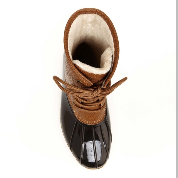 Jambu JBU Maplewood Duck Boots Chocolate Brown Vegan Nubuck/Rubber -10 - Picture 5 of 9